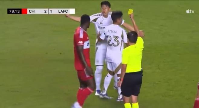 축구화 벗겨지고, 괜한 시비까지... 손흥민 '험난했던' MLS 신고식
