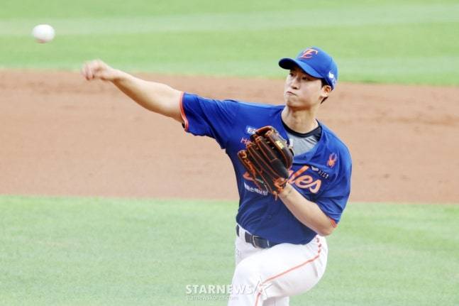 '극악부진' 엄상백, 팔꿈치 MRI 검진