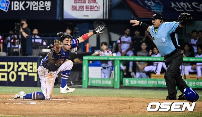 ‘타율 6푼9리’ 우승 포수, 치명적인 홈 태그 실수까지 하다니…LG 타선의 마지막 고민