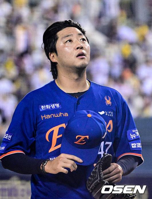 'ERA 1.64' 한화 1차 지명 잔혹사 속 잠재력 폭발…전화위복 김범수, FA 대박 터지나