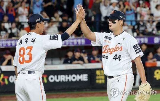 '극한의 세이브' 한화 김서현, 만루서 레이예스 잡았다...4경기 연속 실점? 이제 끝!