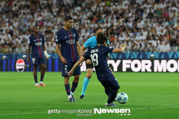‘이강인 만회골+하무스 극장골’ PSG, 토트넘에 승부차기 승리..슈퍼컵 우승