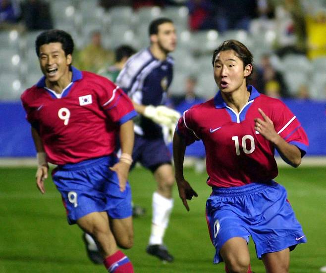 '박지성·이천수·조재진·김정우' 한 팀, 그런데 中 만나 충격패→예선 탈락…韓 '역대급 참사' 2000년에 있었다 [한국축구 이런 일이?]