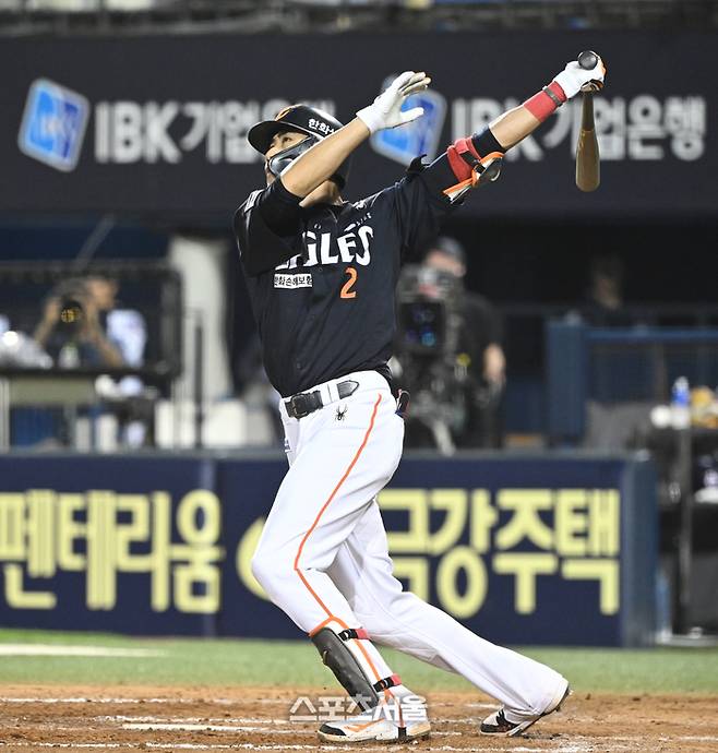 문현빈 3점 쐐기포 ‘쾅’ 한화, NC 9-2로 제압 ‘4연승’ 질주…LG와 승차 ‘1경기’ 유지 [SS창원in]