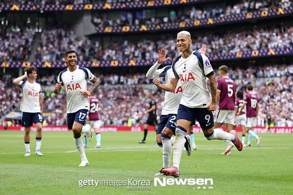 ‘히샬리송 멀티골+쿠두스 2도움’ 손흥민 떠난 토트넘, 승격팀 번리에 3-0 완승