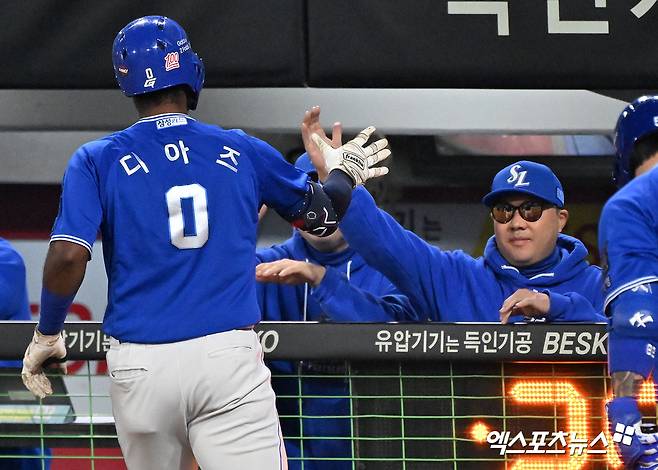 삼성 디아즈 아내-반려견 협박, 박진만 감독도 놀랐다…
