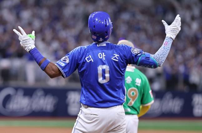 '역대 최초' 50홈런-150타점 대기록, KIA가 키 쥐었다... 남은 건 2경기, 디아즈는 해낼 수 있을까