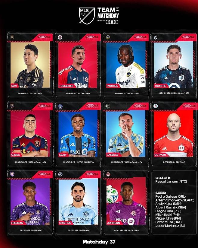 ‘응 맞아, 놀랍지만 이건 사실이야’…손흥민, 벌써 4번째 MLS ‘이주의 팀’ 선정, MLS 완벽 접수 중