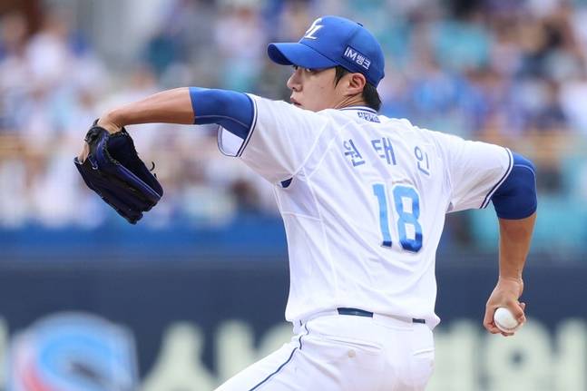 1차전 이기려 삼성 '12승 에이스' 대기시켰는데, '역대 2호 불명예' 눈앞... 결국 선발 나가는 원태인, 어깨가 무겁다