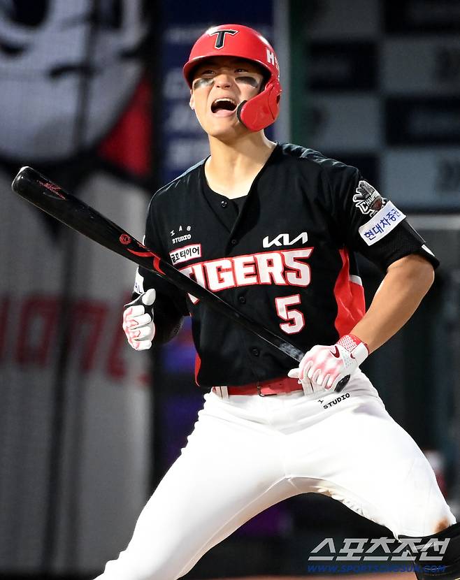 MVP 김도영 뛰어넘은 임팩트 → 다음은 이대호냐 이승엽이냐? '올려치기' 안하는 22세 거포의 미래 [SC포커스]