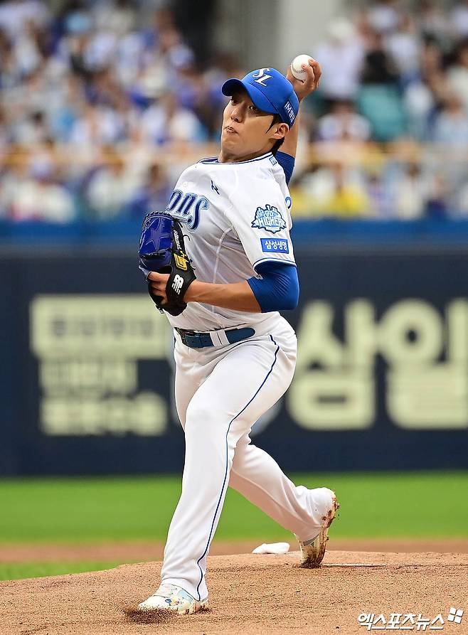 '1안타 치고 준PO행 실화?' 삼성, PS 새 역사 썼다, 1회 연속 밀어내기→원태인 QS→3-0 신승…'11연승 실패' NC 가을 기적 끝 [WC2:스코어]