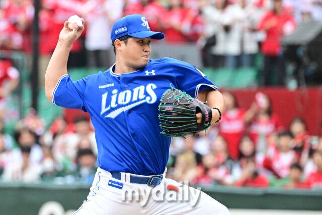 '와 미쳤다' 70억 FA KKKKKKKK PS 첫 승 감격, 이재현 김영웅 쾅쾅+디아즈 3안타…삼성 기선제압, 화이트 무너졌다 [MD인천 준PO1]