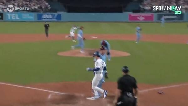 'NLDS 끝낸 끝내기 득점' 김혜성, 사실 욕먹을 플레이? '못밟았다' [스한 스틸컷]