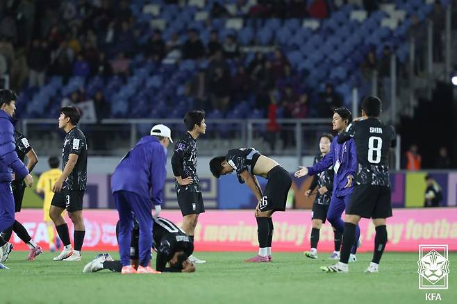 '16강도 사치였다' 한국, U-20 월드컵 3연속 4강 실패…'차출 삐거덕' 이창원호, 모로코와 16강 1-2 패 [U-20 월드컵 리뷰]