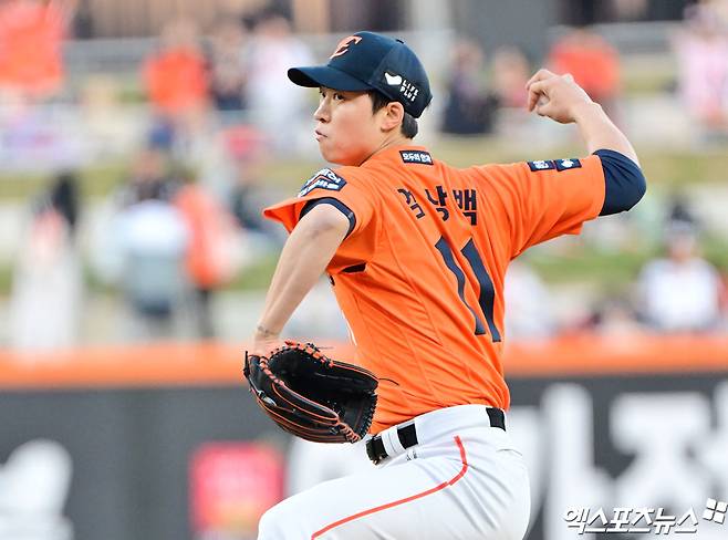 '연습인데 이렇게까지?' 폰세, 몸 날리며 집중했다…연천미라클전 4이닝 5K 무실점 '컨디션 이상 無' [대전 현장]