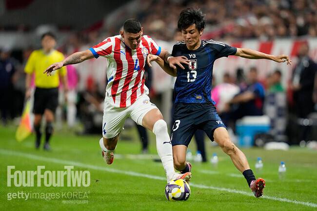 [442.review] '亞 최강' 일본 이럴 수가...'알미론 선제골' 파라과이와 2-2 진땀 무승부→A매치 3G 무승