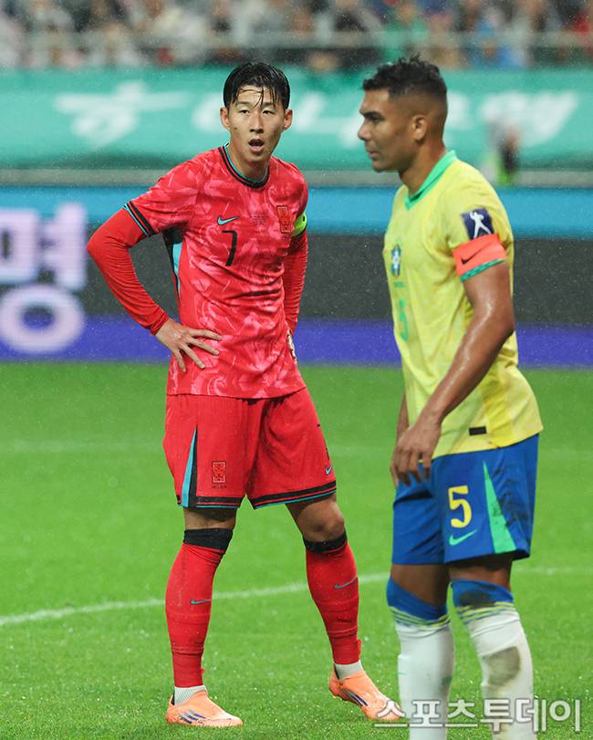 '브라질전 대패' 손흥민