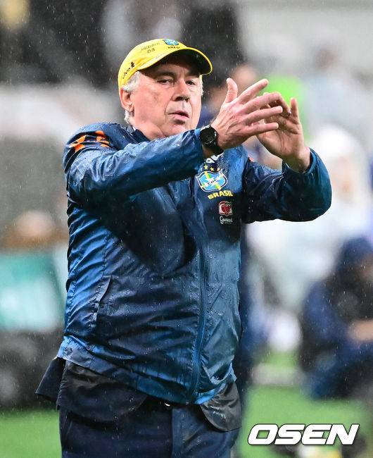 '5-0 완승' 안첼로티 브라질 감독,