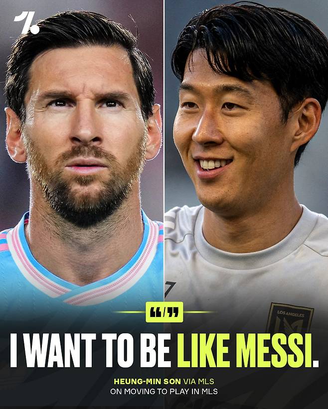 공개적으로 무한한 존경심 드러냈다, 손흥민 ‘오피셜’ 공식입장…“MLS 오는 데 있어서 영향 준 ‘축구의 신’ 메시 닮고 싶어”