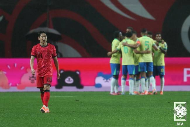 홍명보호, '사상 첫 월드컵 2포트' 걷어찬다...브라질전 대패→24위 에콰도르와 '단 0.93p 차'