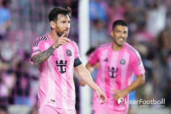 부앙가 어쩌나…메시, A매치 기간인데 MLS 출전해 2골 추가→득점 단독 선두 등극