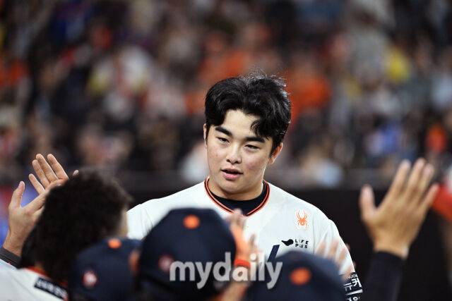 '메가이글스포 17안타 대폭발' 정우주 153km KKK+채은성 솔로포, 상무에 12-6 대승…한동희 투런포, 리베라토 3안타 [MD대전]