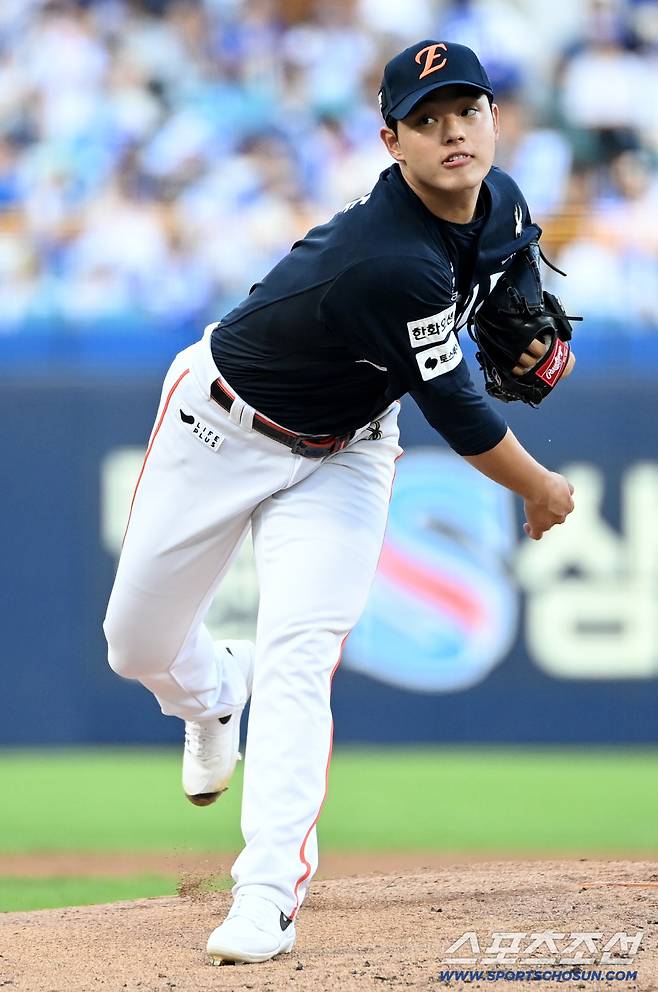 류현진-문동주 3이닝→채은성 2G 연속 홈런…'상무전 승리' 한화, PO 최종 실전 점검 완료