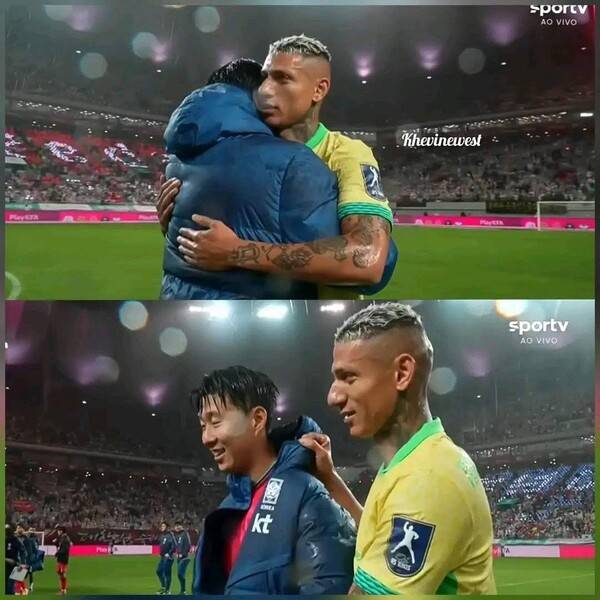 한국전 종료 후 '쏘니와 진한 포옹' 히샬리송 결국 손흥민 따라 미국 향하나?...