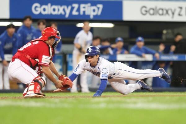 [준PO4] '미친 판단·주루' 김성윤, 주루코치도 무시한 폭풍질주