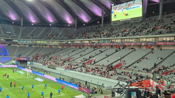 파라과이전 30분 남았는데 관중이 없다 '텅텅' [현장메모]