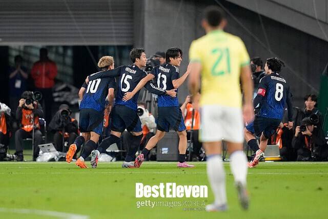 브라질 상대로 이게 된다고? 일본판 '도쿄의 기적'… 0-2→ 3-2 대역전승, 日 사상 첫 브라질 격파