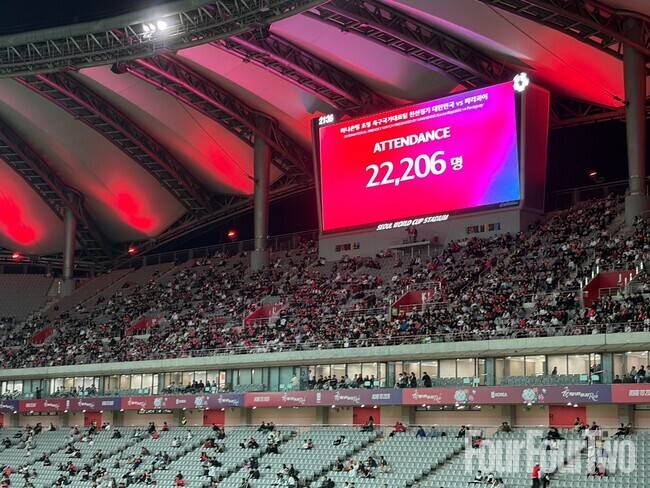 [442.live] '브라질전 0-5 참사' 실망했나...'손흥민-이강인-김민재' 다 있는데 파라과이전 2만 2206명 흥행 실패