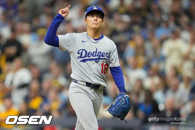'156km 강속구 던지며 9이닝 KKKKKKK 1실점 완투승' 야마모토, 홈런 맞고 각성하다 [NLCS2]