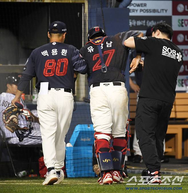 '쇄골 골절' 80억 포수 수난시대, 현재 상황은?