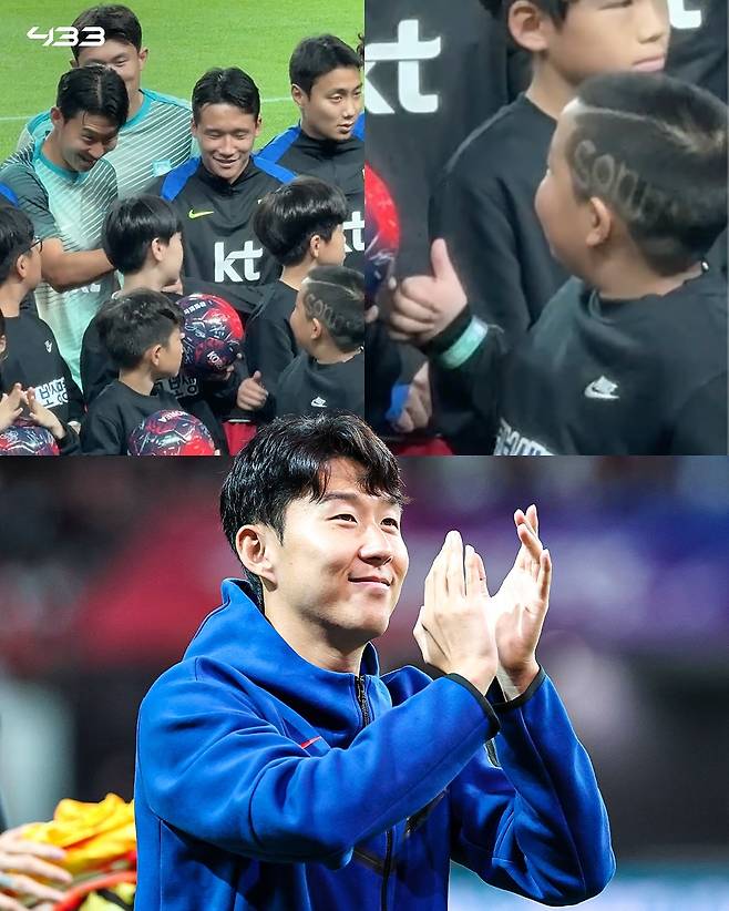 “손흥민, 진짜 미워할 수가 없다” 또 ‘인성 극찬’ 나왔다 머리에 ‘SONNY’ 스크래치한 아이에게 보인 행실 ‘집중 조명’