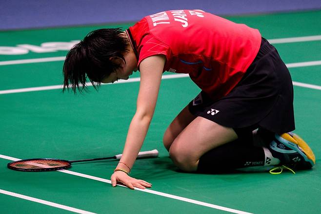 1세트 내줘도 굳건했던 ‘셔틀콕 여제’···안세영, 미야자키에 2-1 역전승, 덴마크오픈 4강행, ‘숙적’과 코리아오픈 결승 리턴매치 성사되나?