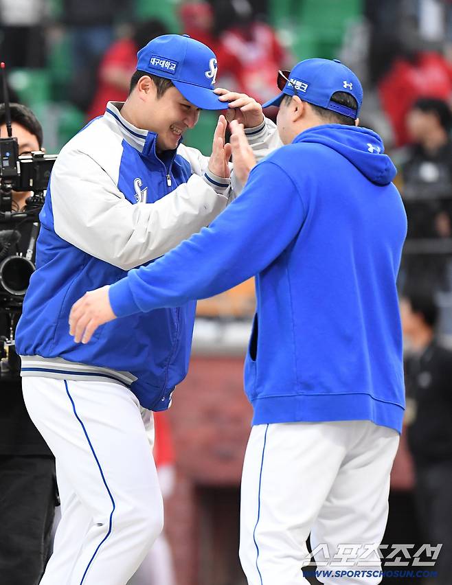 하늘이 삼성을 돕나...최원태를 안 써도 된다, 박진만 감독은 강공 드라이브를 걸까 [PO1 현장]