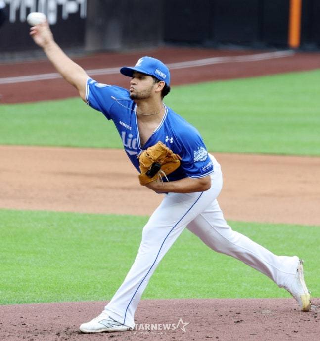 순간의 잘못된 판단→2회 5실점 붕괴, 삼성의 자랑 'PS 선발 6이닝 투구' 6경기로 끝 [PO1 현장]