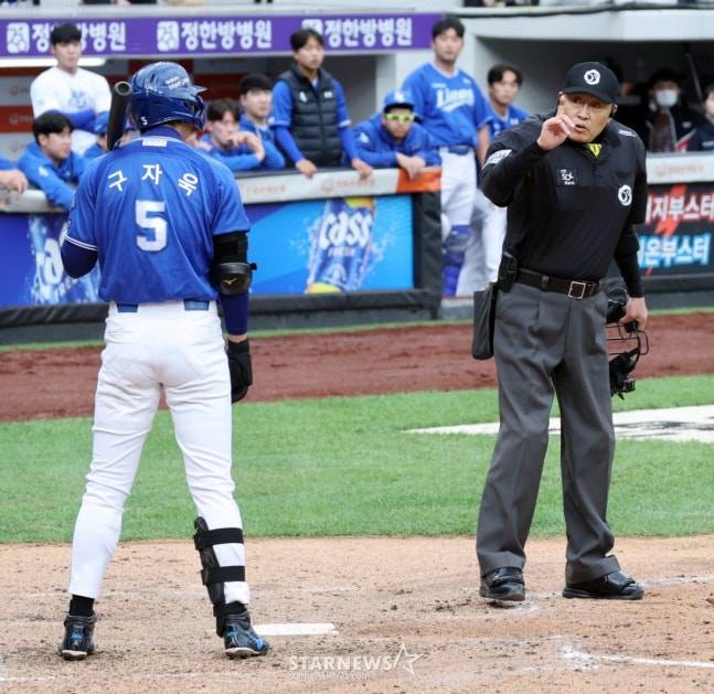 폰세도, 구자욱도 이미 전조 있었다... 예견된 '피치클락 신경전', 시즌 후 규정 손보게 될까 [PO1 현장]