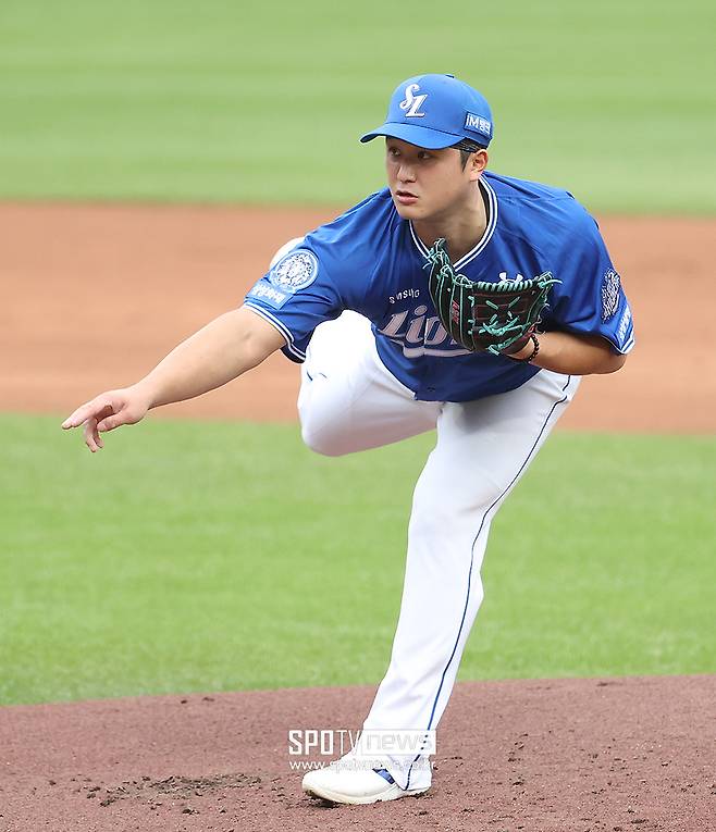 드디어 70억 투자의 의문이 풀렸다…삼성을 구한 8승 투수의 역투, 1회 홈런 맞고 정신 번쩍 들었나