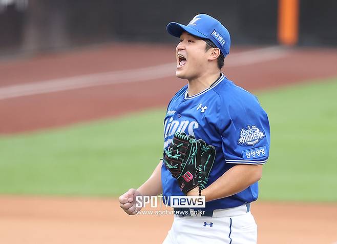 드디어 70억 투자의 의문이 풀렸다…삼성을 구한 8승 투수의 역투, 1회 홈런 맞고 정신 번쩍 들었나