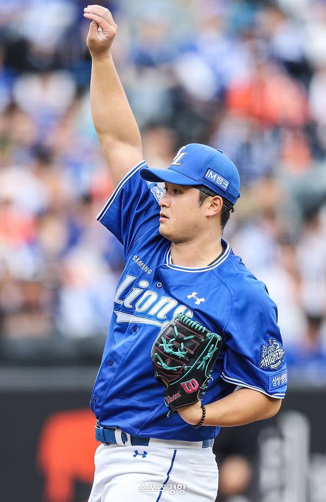 최원태 호투 비결 묻는 질문에 삼성 강민호 “시즌 때는 말을 잘 안 듣더니 지금은···”