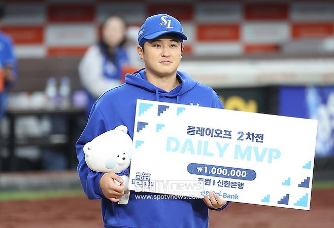 '가을야구 최대 미스터리' 삼성에 원태인이 1명 더 있다…멀쩡한 150km 투수가 왜 구속을 떨어 뜨렸나