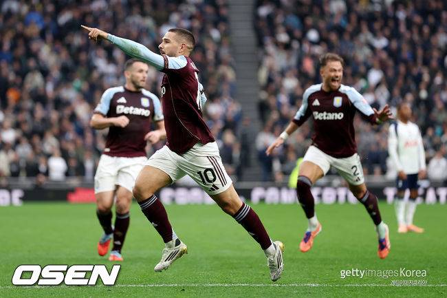 '빅찬스미스 3번' 토트넘, 이길 자격 없었다...안방서 빌라에 1-2 역전패→8경기 만에 패배→6위 추락