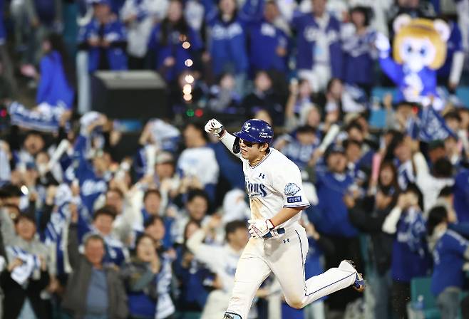 '폰세 등판 막은 영웅의 탄생' 삼성 구한 김영웅, 한화에 동점+역전 결승 3점포 대폭발