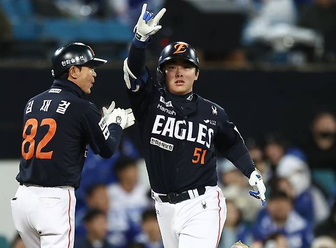 '폰세 등판 막은 영웅의 탄생' 삼성 구한 김영웅, 한화에 동점+역전 결승 3점포 대폭발