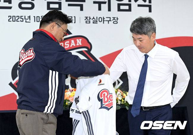 ‘공식 취임’ 김원형 감독, 두산 프런트에 정식 요청했다 “내부 FA(5명) 다 계약했으면, 구단이 힘 써달라” [일문일답]