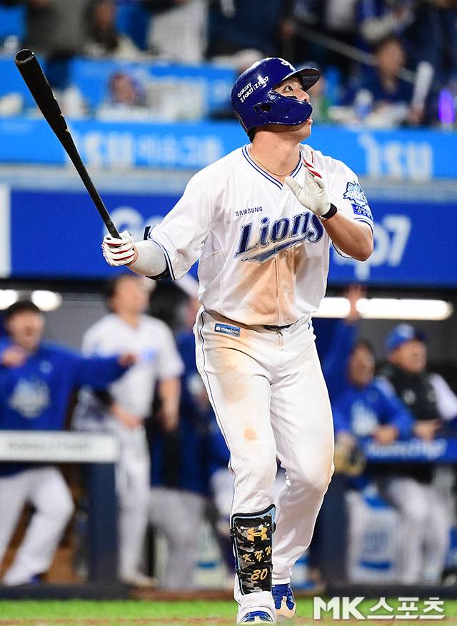 진짜 영웅이 될 상인가? 김영웅, 사자군단 히어로 PO 최다 기록 줄줄이 깬다