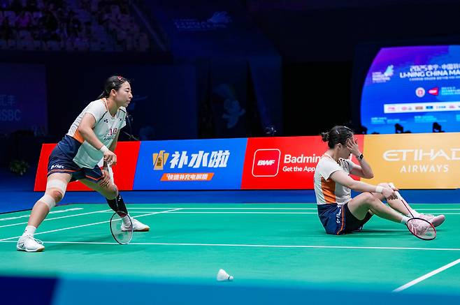 ‘간판’ 김혜정-공희용도 무너졌다···중국 팀에 0-2 완패, 한국 女 복식 듀오 전부 탈락