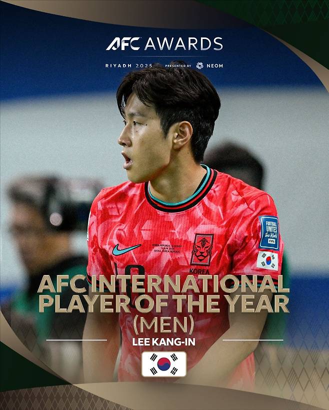 “이강인이 亞 최고? 말도 안 돼” 프랑스 현지, AFC 올해의 국제선수상 소식에 “UCL 결승도 못 뛰었잖아” 태클